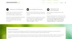 Desktop Screenshot of aminosaeuren.org