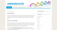 Desktop Screenshot of aminosaeuren.biz