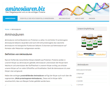 Tablet Screenshot of aminosaeuren.biz